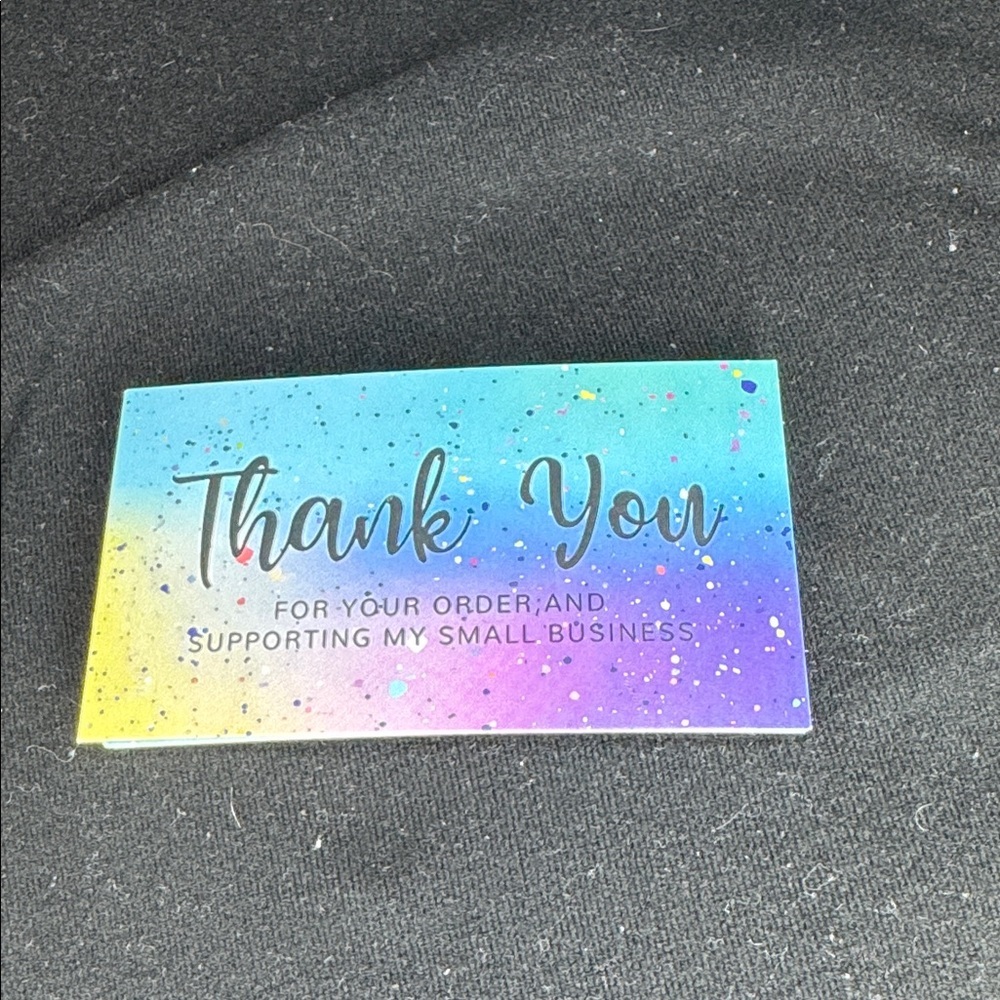 ★ 25 Rainbow Thank You Cards Small Business Package Inserts Boutique